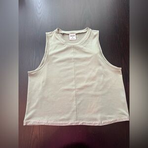 Women’s M Gymshark Whitney Simmons Olive Green Crop Top W Back Cutout